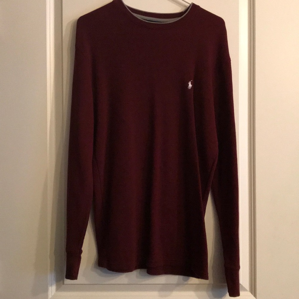 Maroon Polo Ralph Lauren sleep shirt